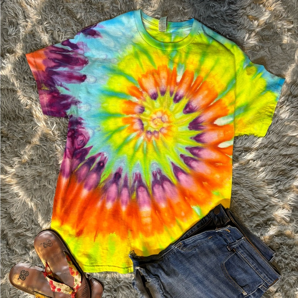 Spiral tie dye